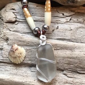 Sea glass necklace
